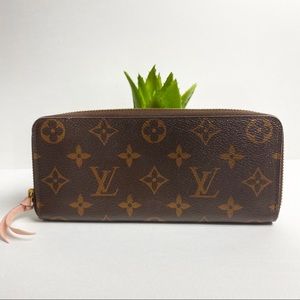 Louis Vuitton Clemence Pink Monogram Wallet